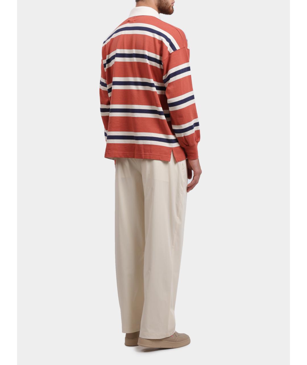 AUTRY Красное хлопковое поло с длинным рукавом, фото 4