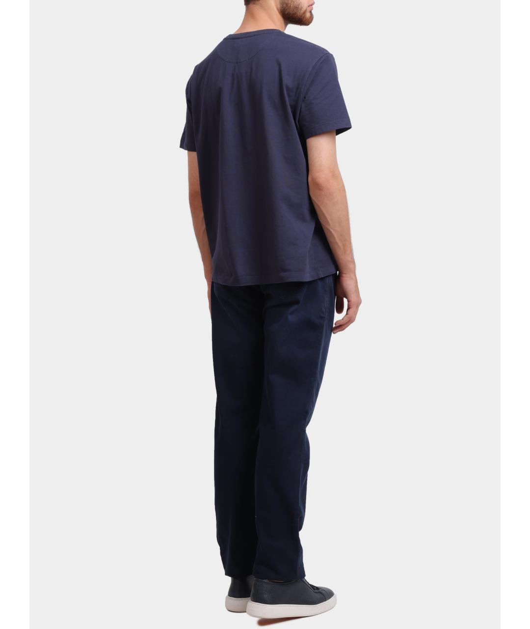 ETRO Синяя хлопковая футболка, фото 4