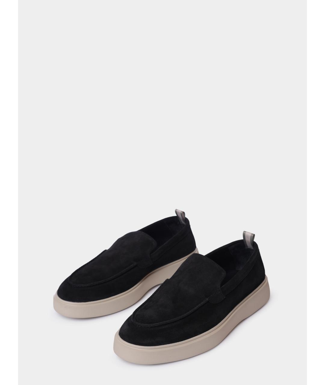 OFFICINE CREATIVE Черные замшевые лоферы, фото 2