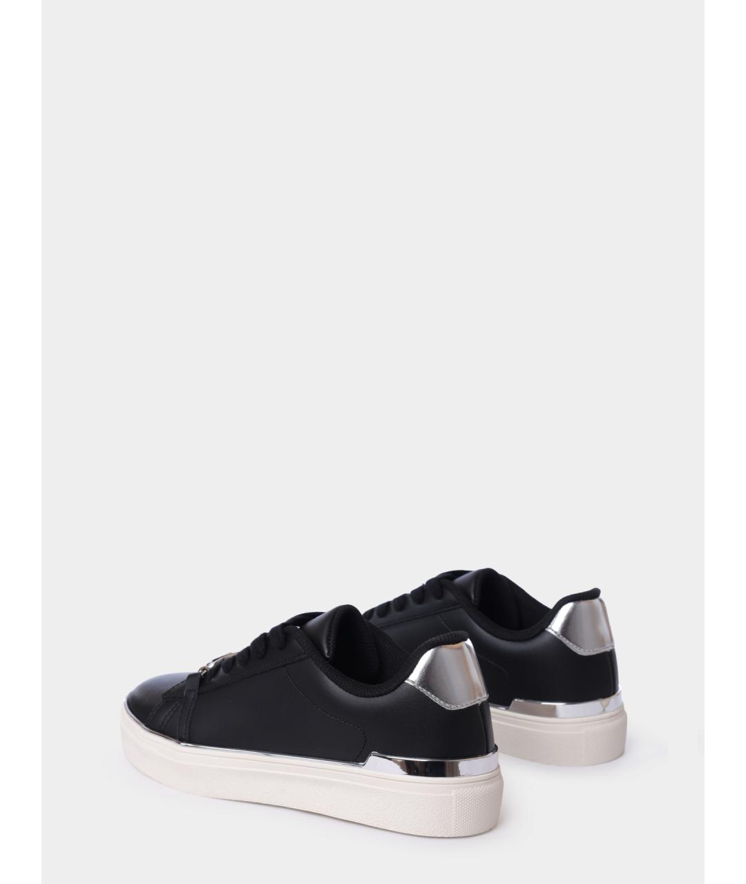 LIU JO Черные кожаные кеды, фото 5