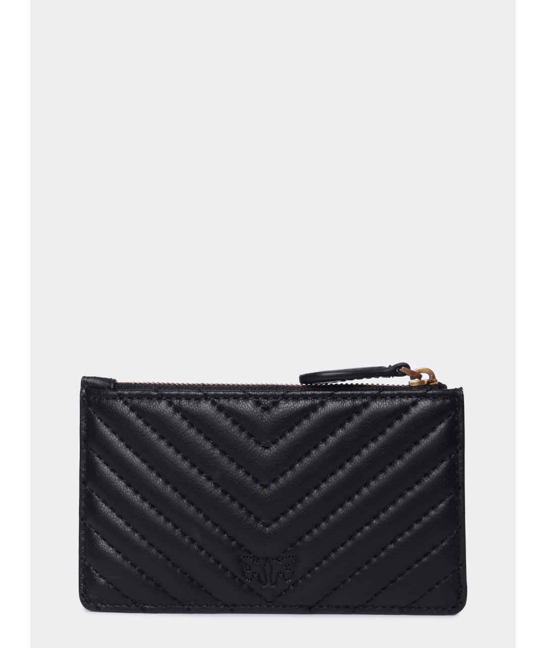 PINKO Черный кожаный кошелек, фото 3