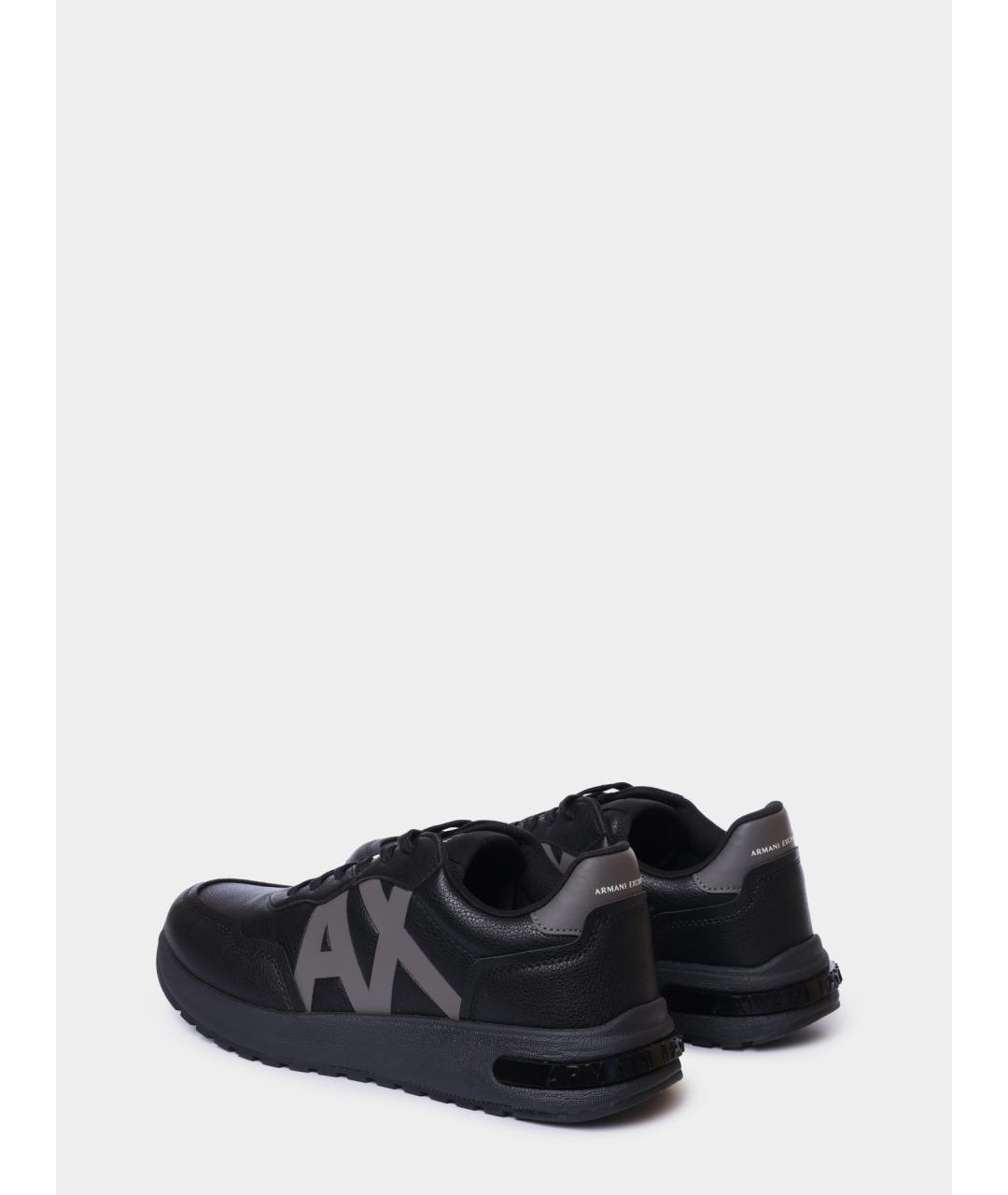 ARMANI EXCHANGE Черные низкие кроссовки / кеды, фото 5