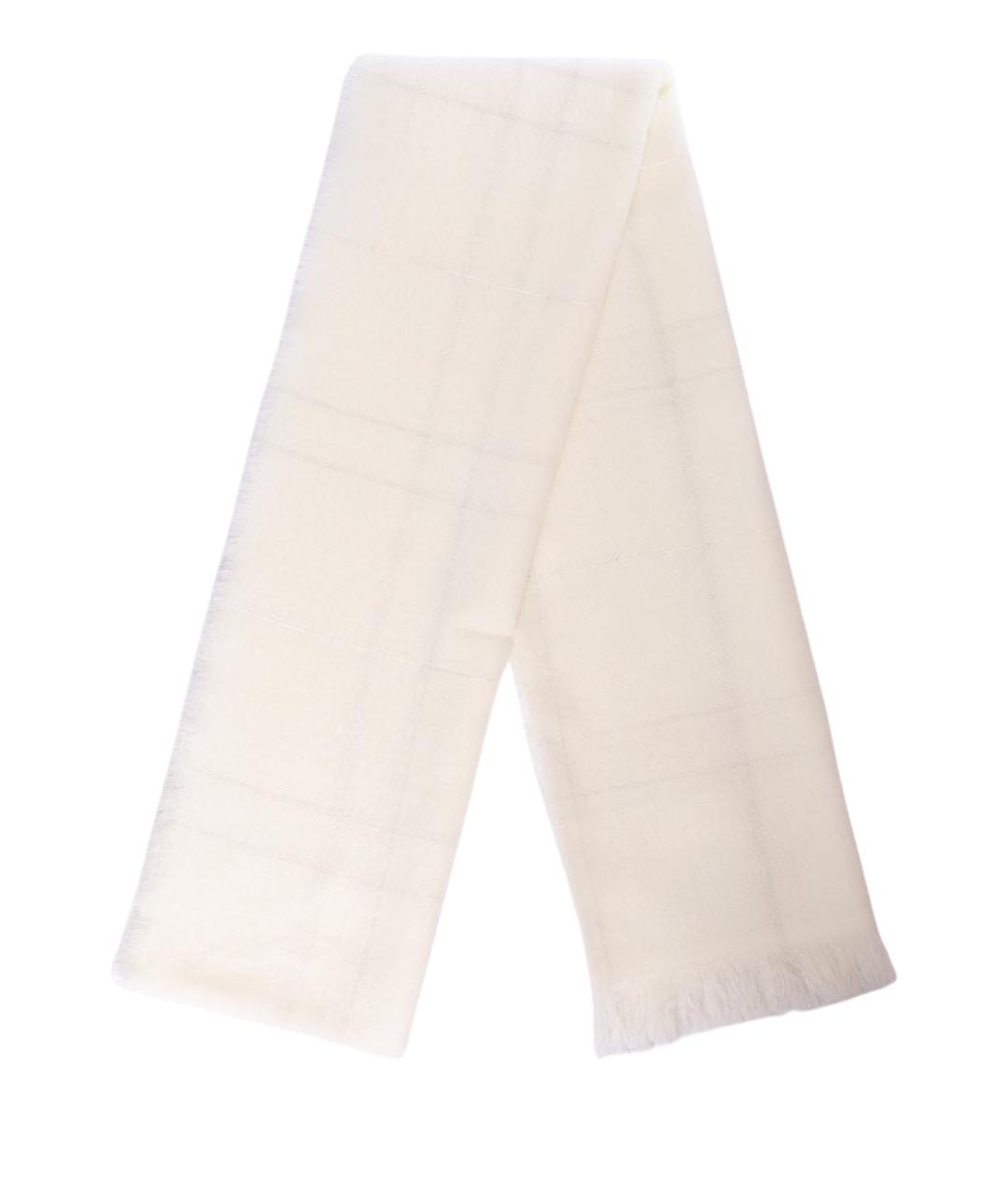 PESERICO Белый шерстяной шарф, фото 1