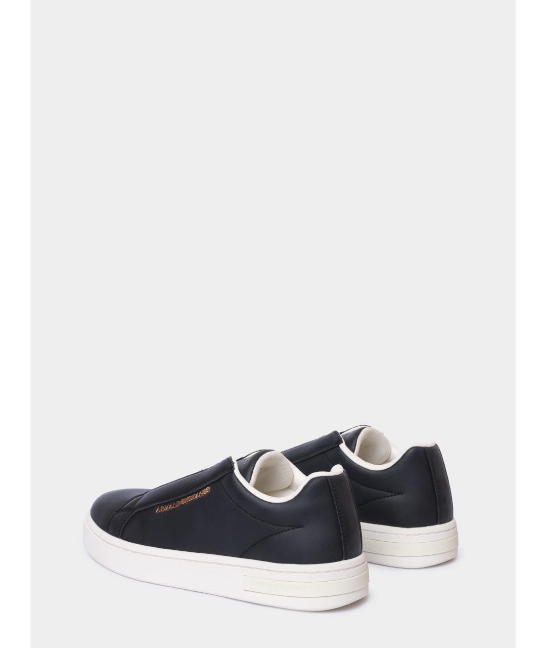 ARMANI EXCHANGE Черные кожаные кеды, фото 5