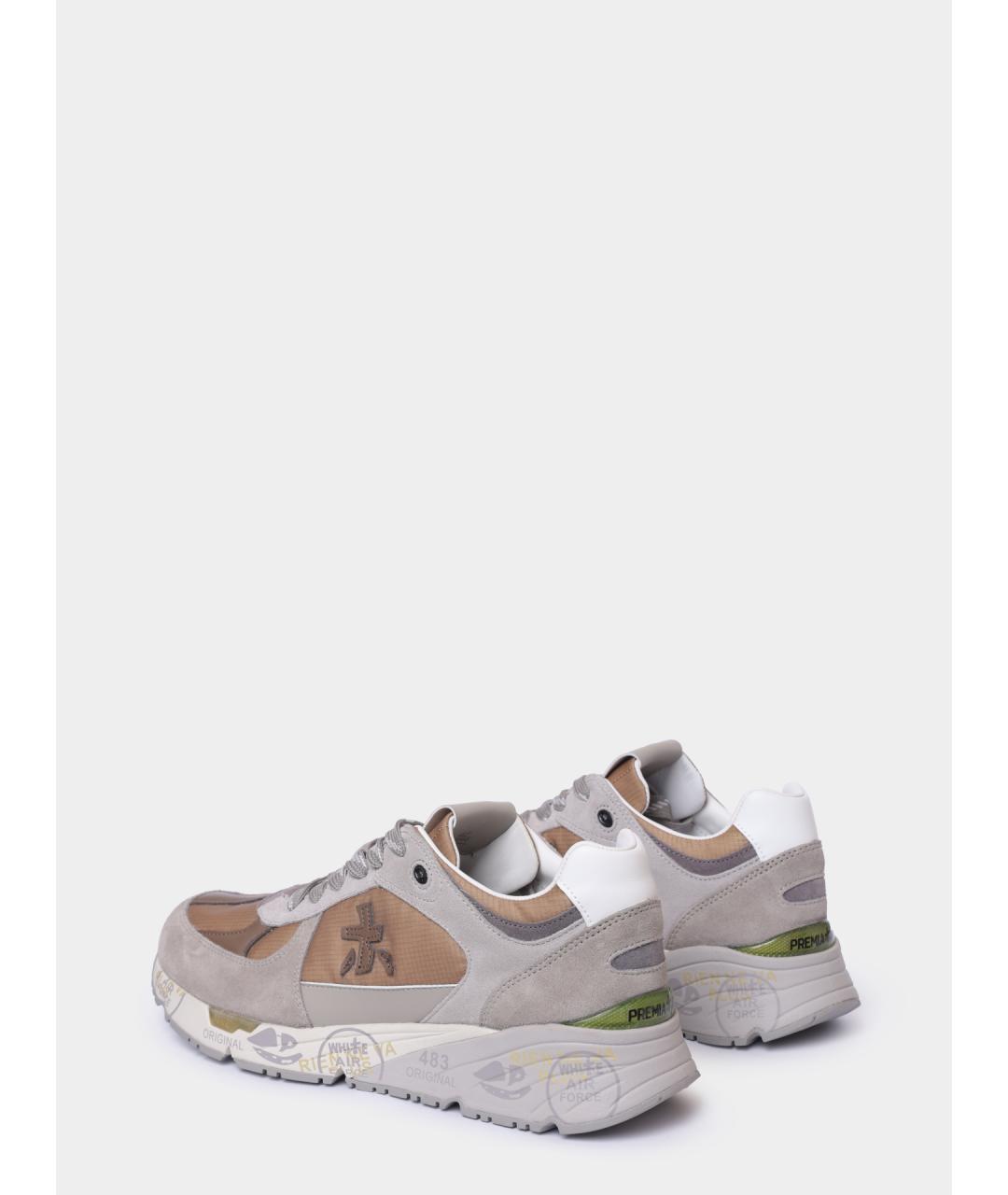 PREMIATA Серые низкие кроссовки / кеды, фото 5