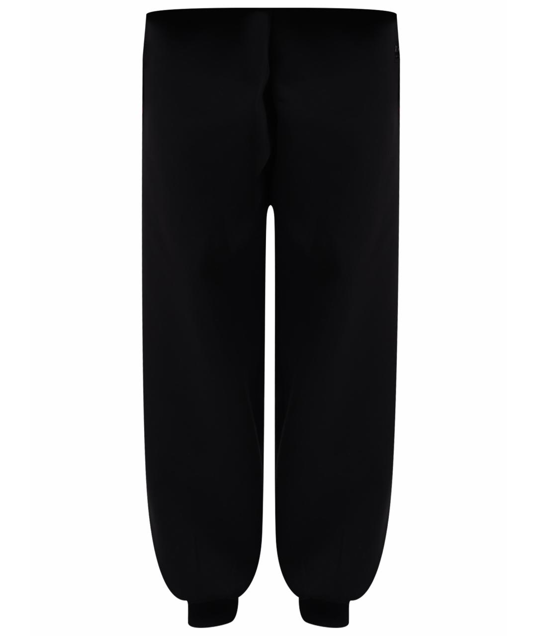 ARMANI EXCHANGE Черные хлопковые прямые брюки, фото 1