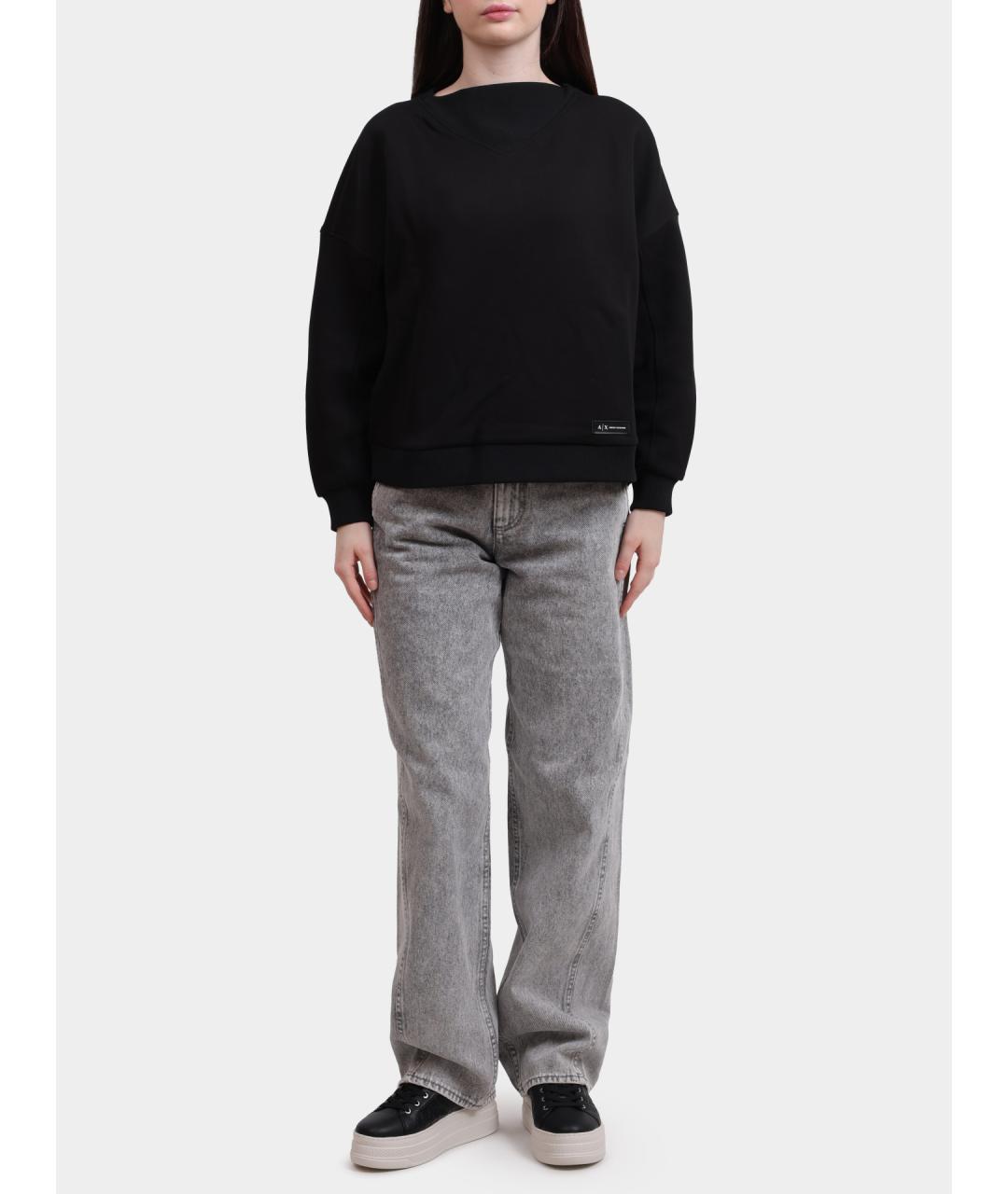 ARMANI EXCHANGE Серые хлопковые прямые джинсы, фото 6