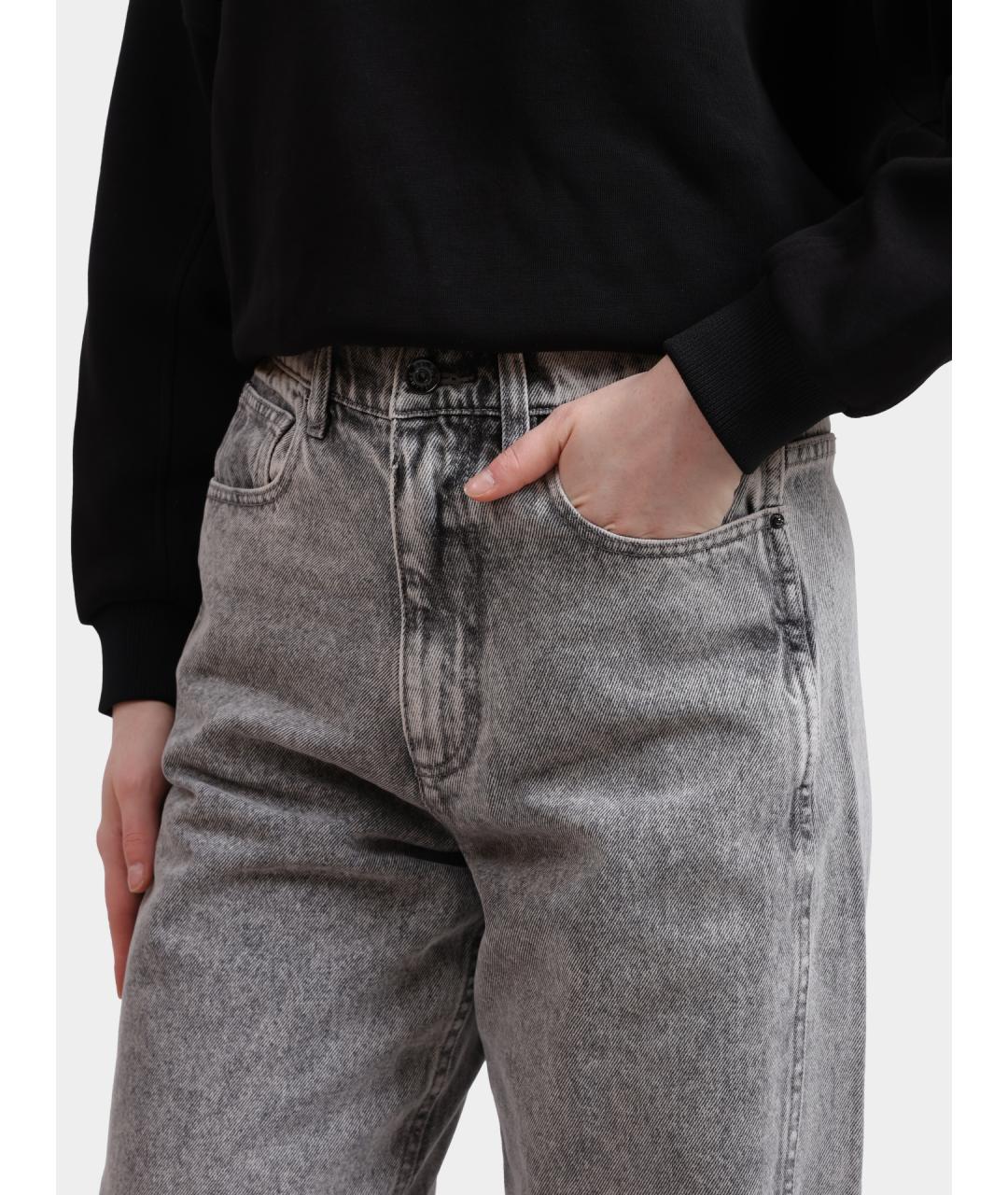 ARMANI EXCHANGE Серые хлопковые прямые джинсы, фото 3