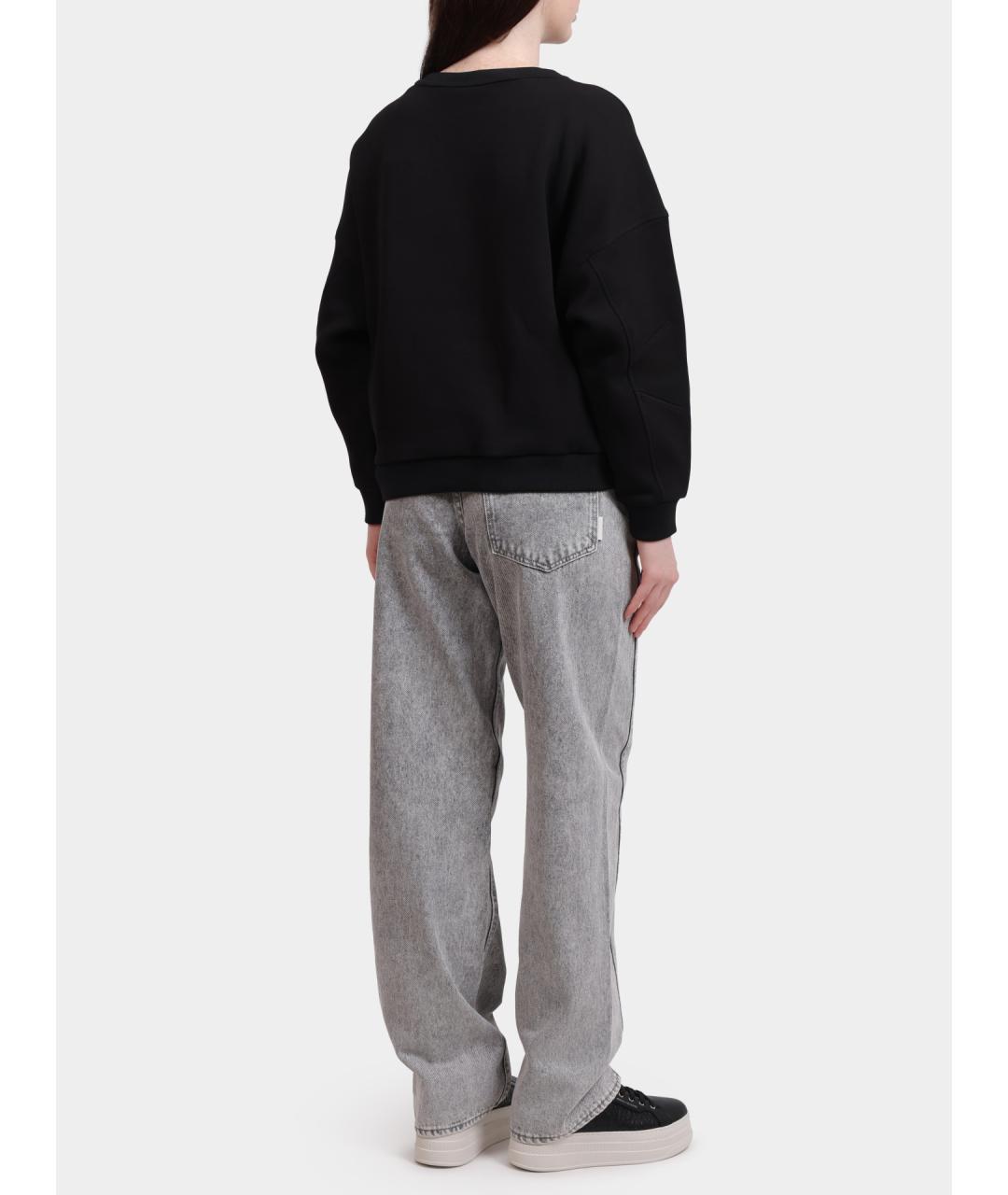 ARMANI EXCHANGE Серые хлопковые прямые джинсы, фото 4