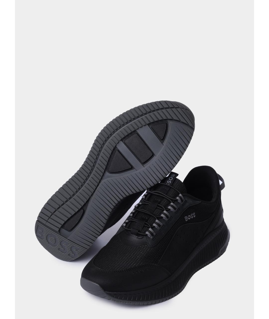 HUGO BOSS Черные высокие кроссовки / кеды, фото 4