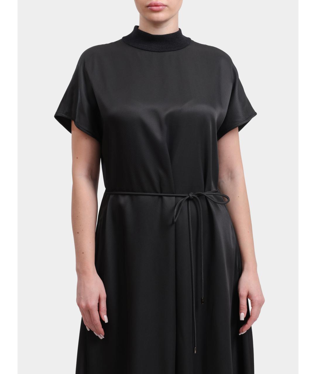 PESERICO Черное повседневное платье, фото 2
