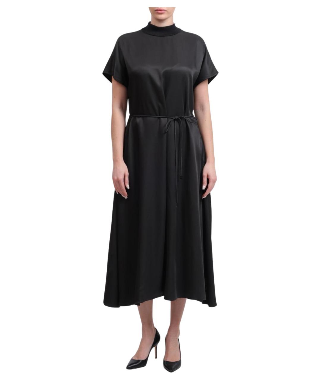 PESERICO Черное повседневное платье, фото 1