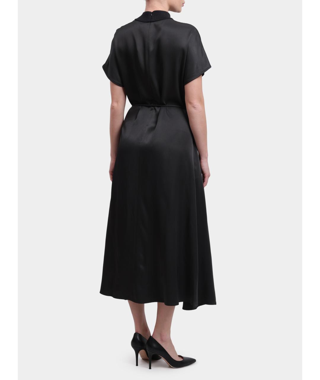 PESERICO Черное повседневное платье, фото 4