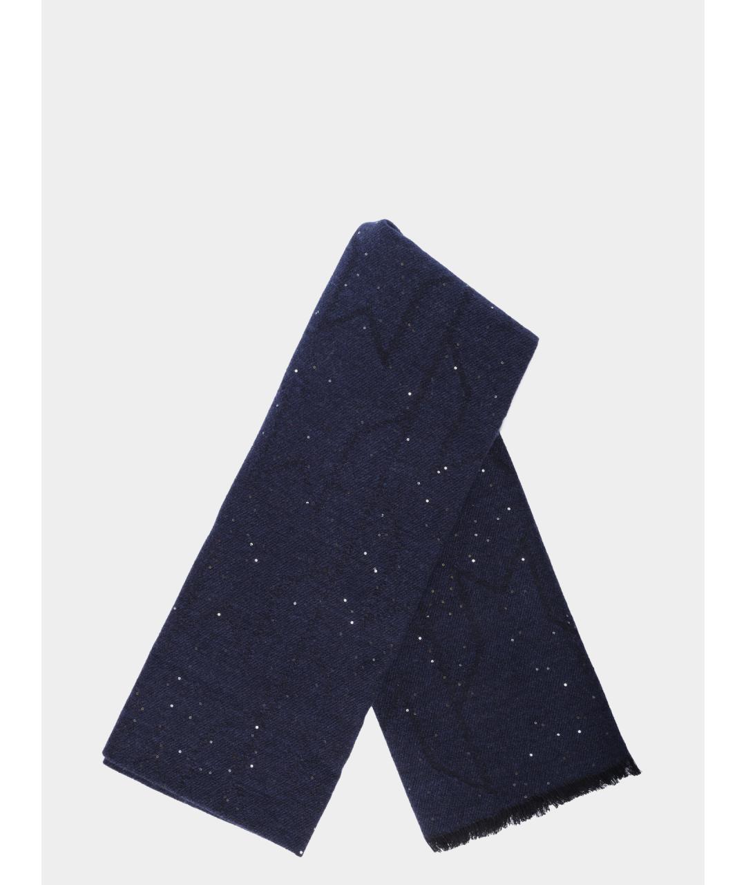 PESERICO Черный шарф, фото 4