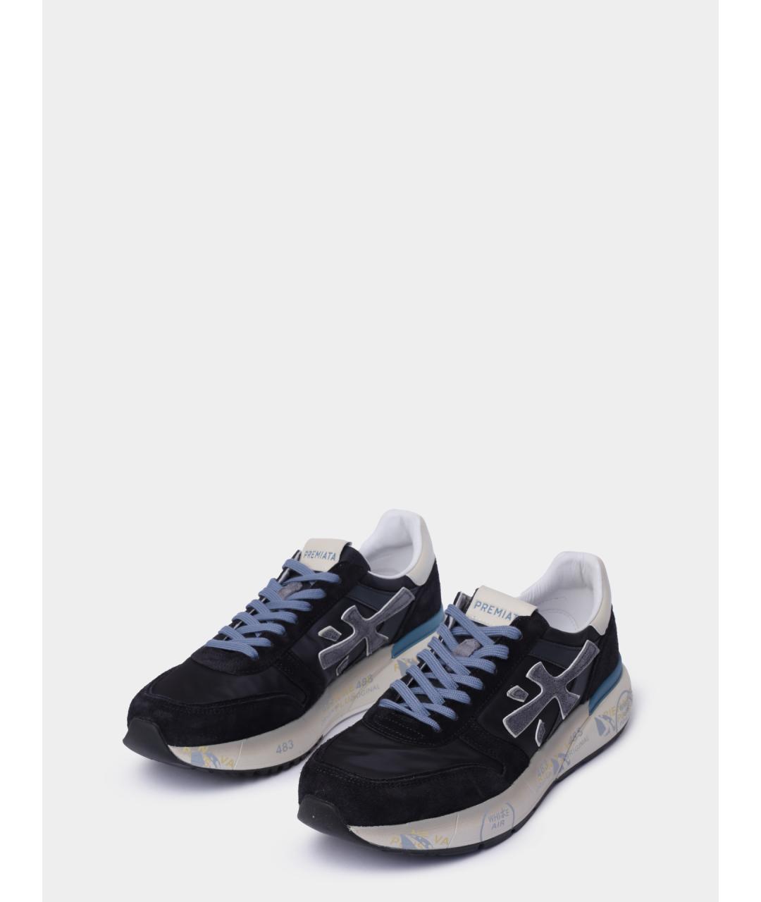 PREMIATA Синие низкие кроссовки / кеды, фото 2