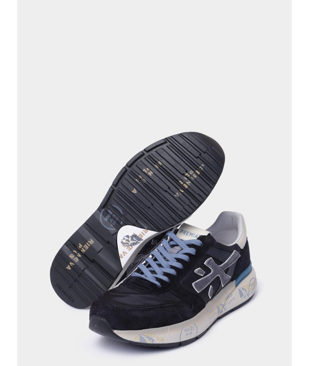 PREMIATA Синие низкие кроссовки / кеды, фото 4