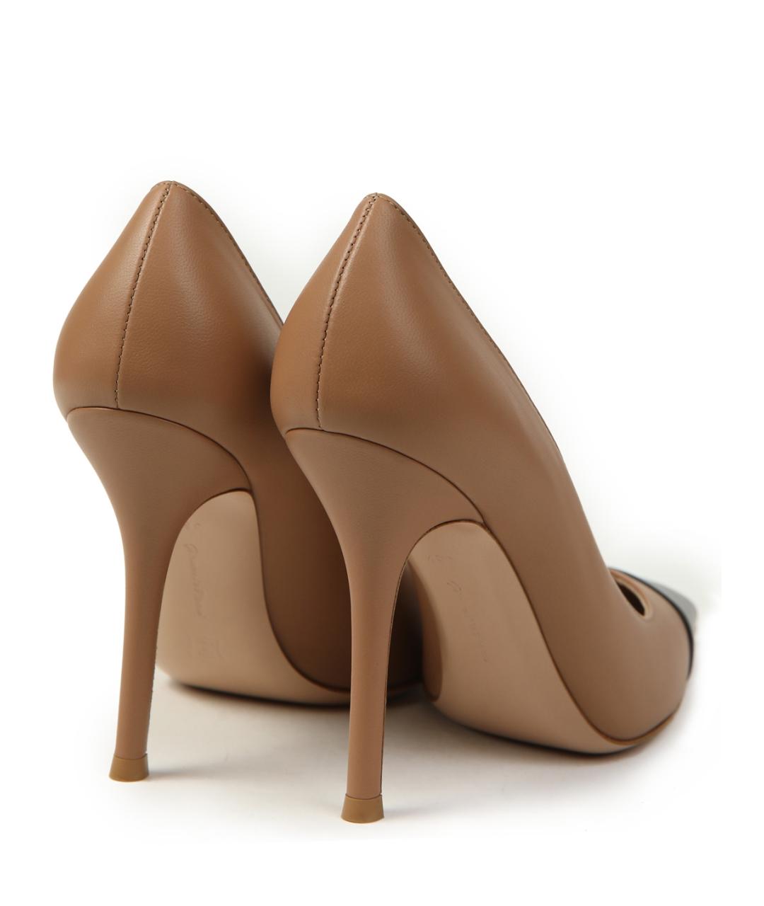 GIANVITO ROSSI Коричневые кожаные туфли, фото 2