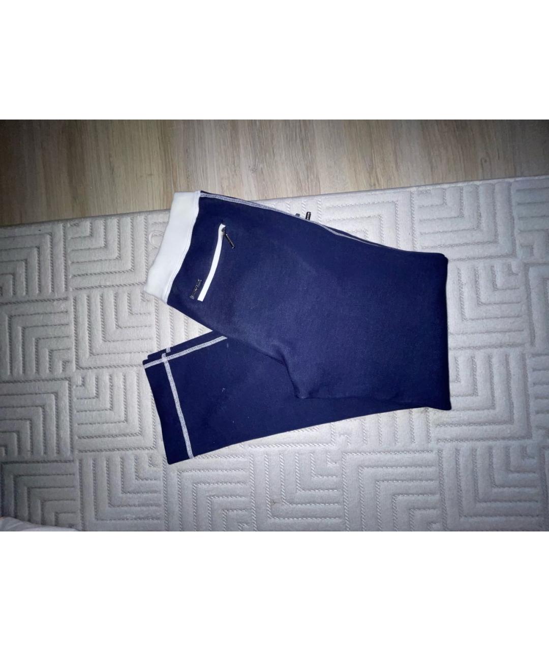 STEFANO RICCI Темно-синий хлопковый спортивный костюм, фото 4