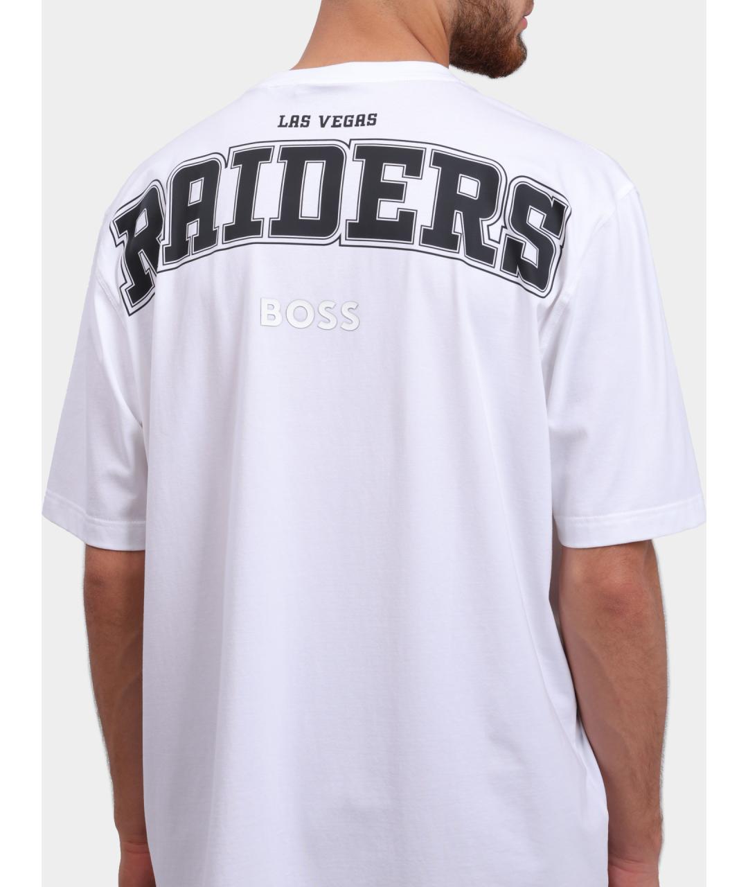 HUGO BOSS Белая хлопковая футболка, фото 4