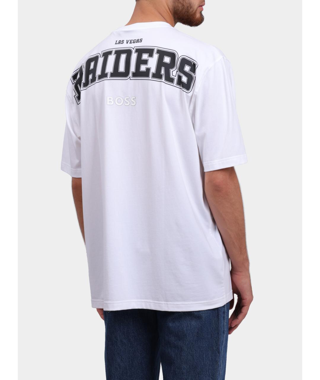 HUGO BOSS Белая хлопковая футболка, фото 5