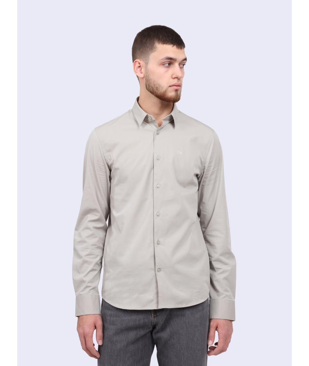 CALVIN KLEIN Серая кэжуал рубашка, фото 2