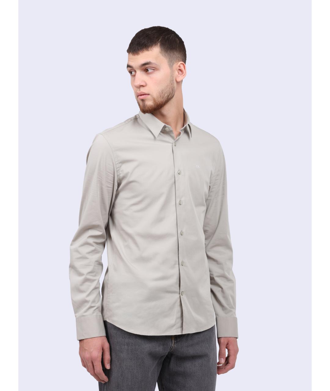 CALVIN KLEIN Серая кэжуал рубашка, фото 3