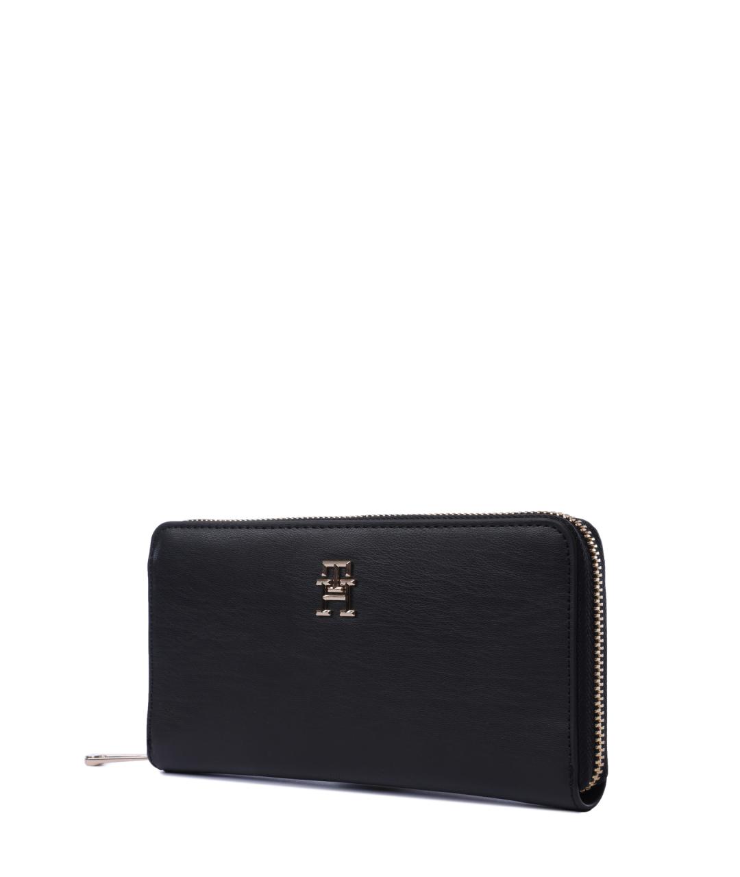 TOMMY HILFIGER Черный кошелек из искусственной кожи, фото 2