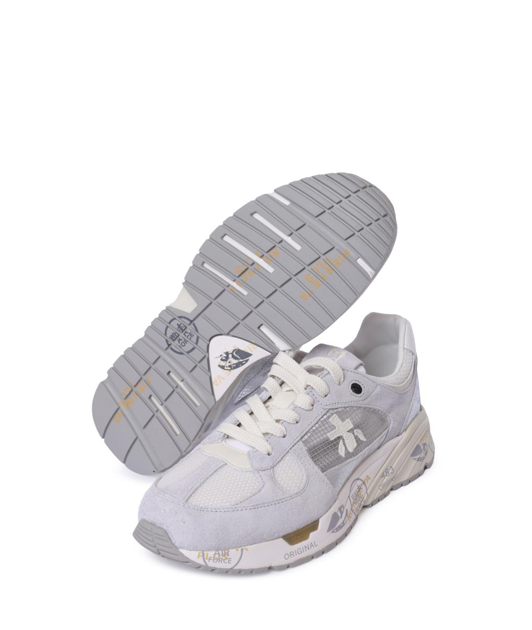 PREMIATA Серые текстильные кроссовки, фото 4