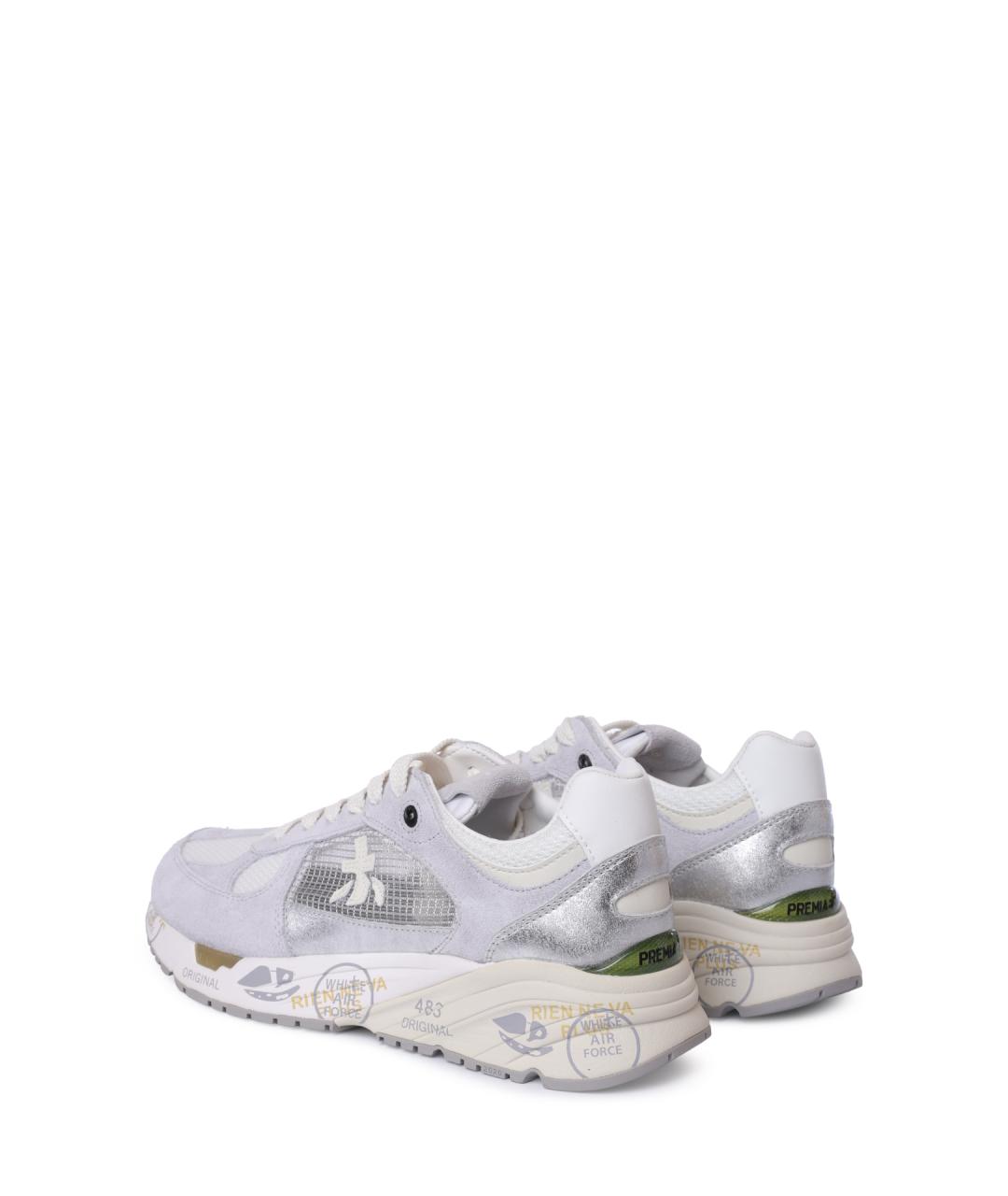 PREMIATA Серые текстильные кроссовки, фото 5
