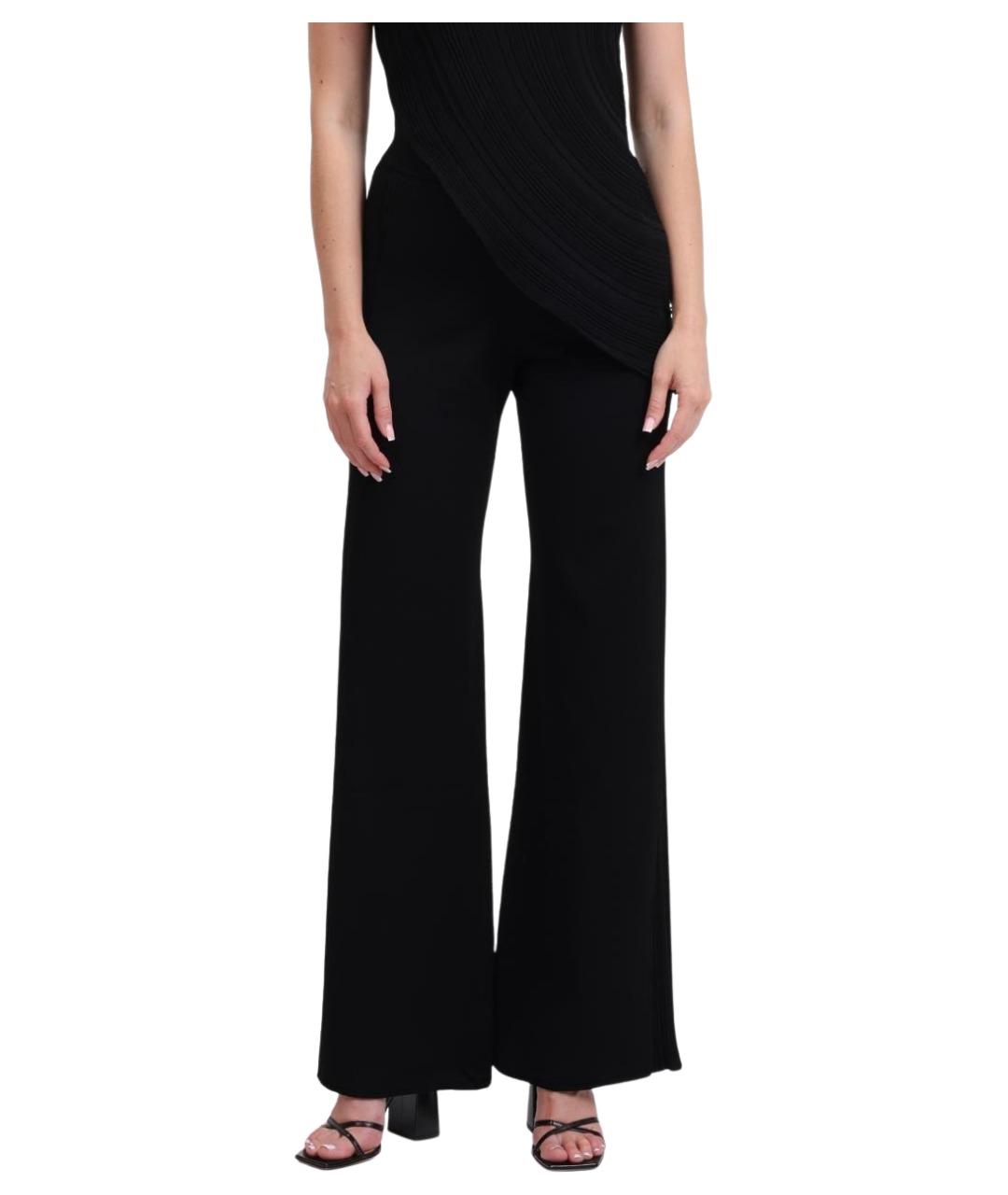 HERNO Черные прямые брюки, фото 1