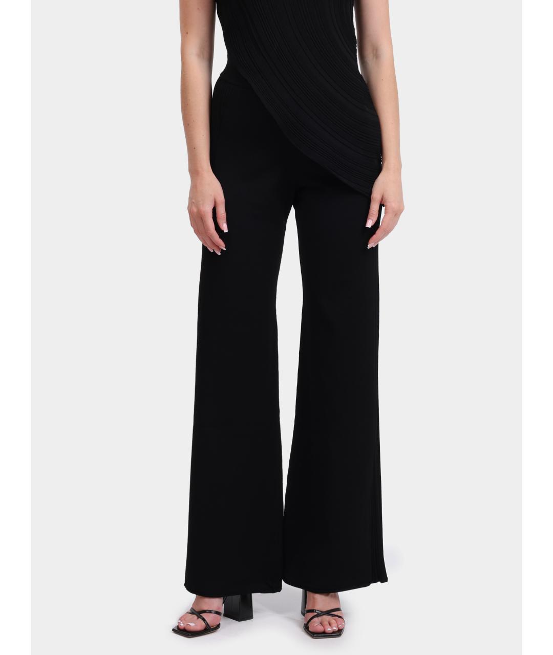 HERNO Черные прямые брюки, фото 6