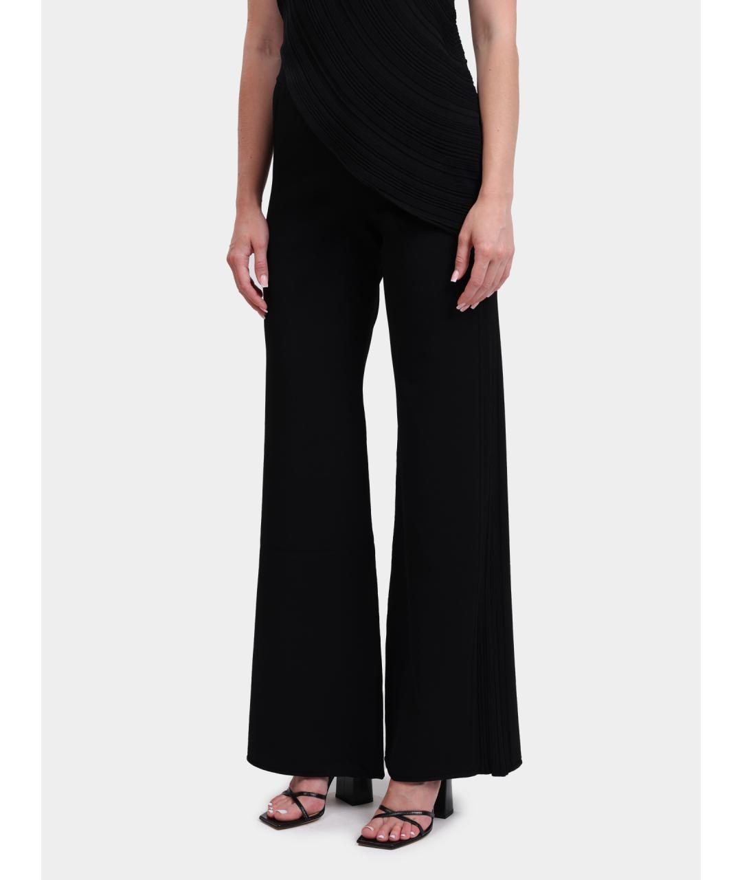 HERNO Черные прямые брюки, фото 3