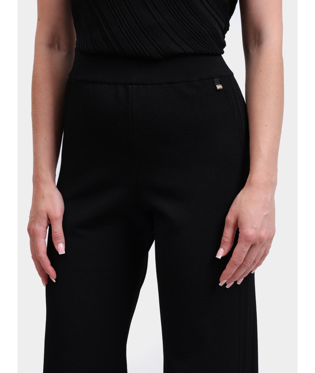 HERNO Черные прямые брюки, фото 5