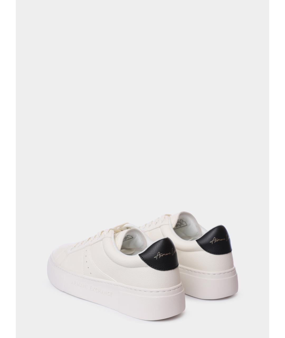 ARMANI EXCHANGE Белые кожаные кеды, фото 5