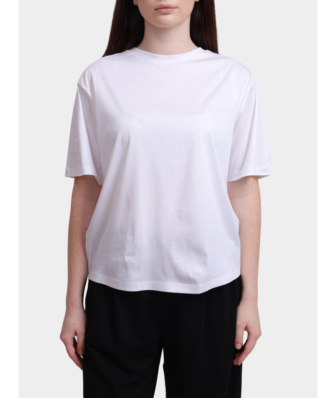 HERNO Белая хлопковая футболка, фото 5