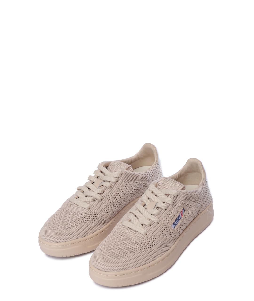 AUTRY Бежевые текстильные кеды, фото 2