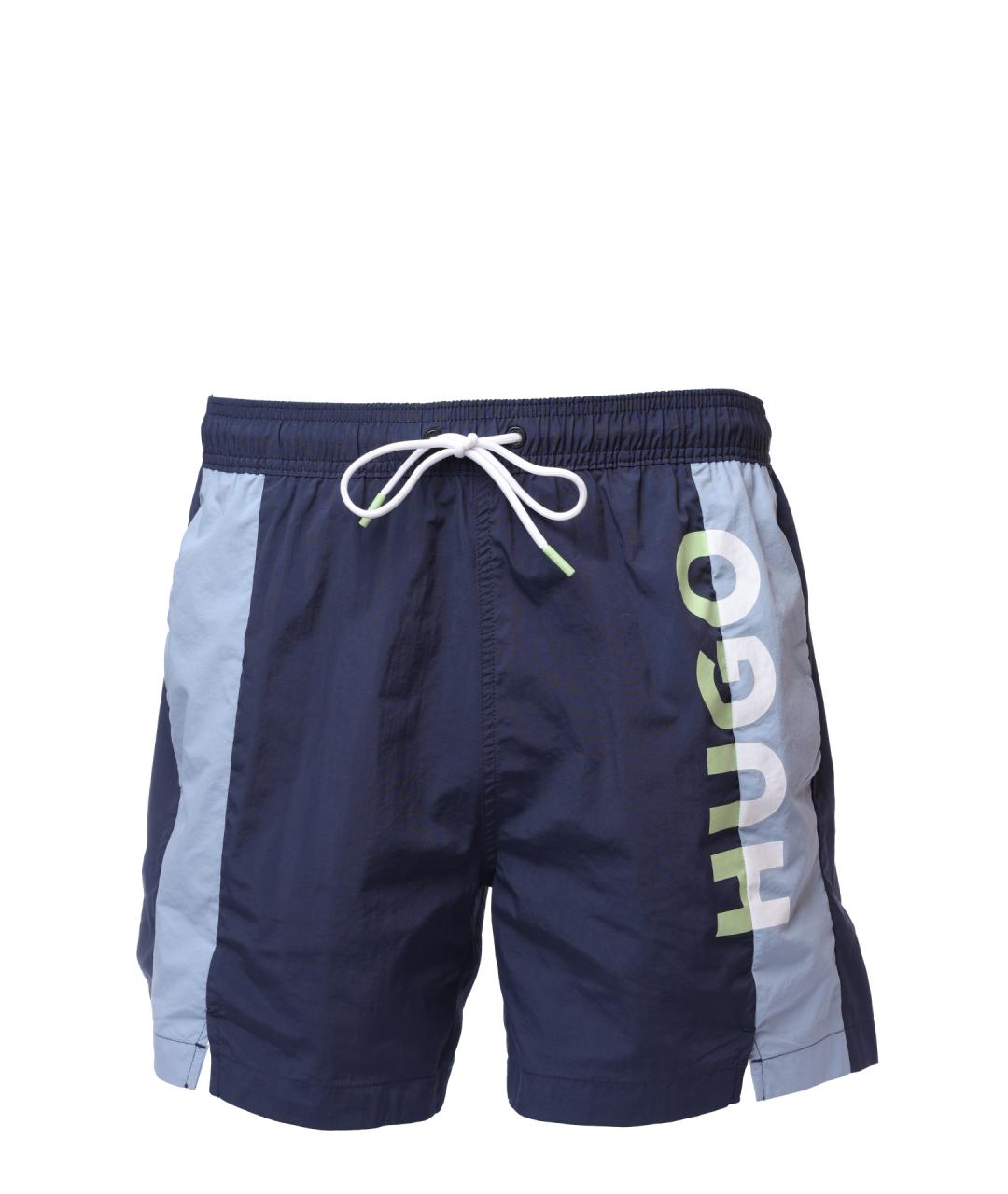 HUGO Синие полиамидовые шорты, фото 1