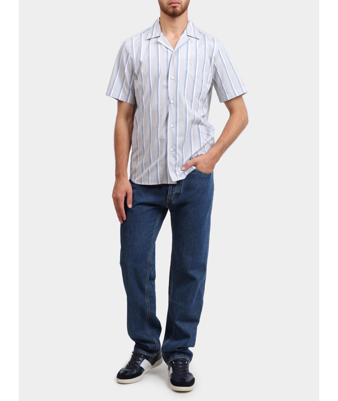 HUGO Белая хлопковая кэжуал рубашка, фото 2