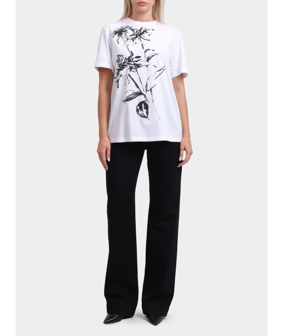 LIU JO Белая хлопковая футболка, фото 3