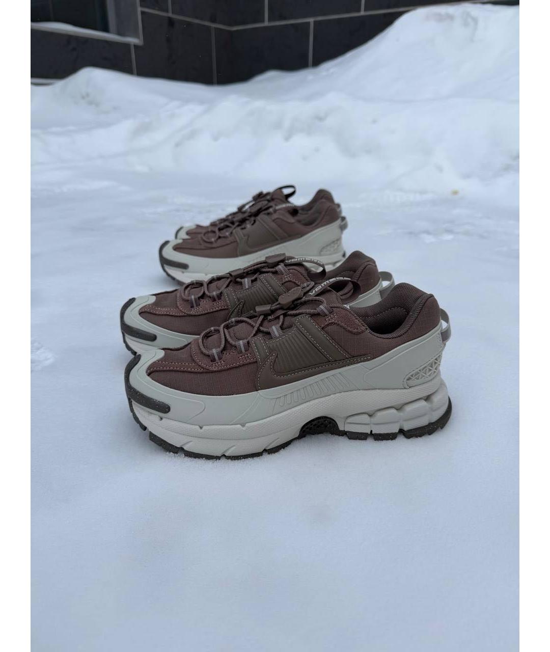 NIKE Коричневые текстильные кроссовки, фото 6