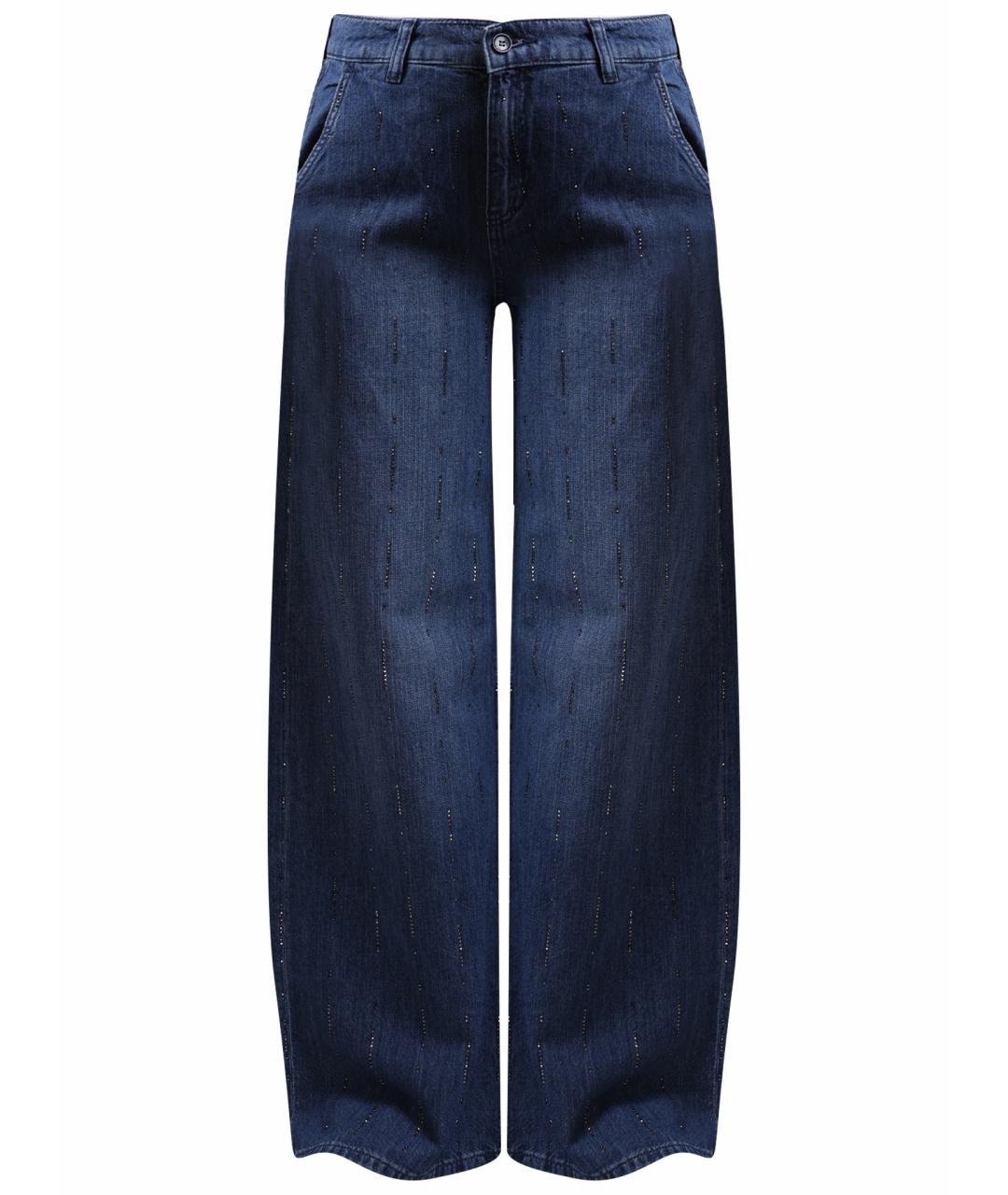 LIU JO Темно-синие прямые джинсы, фото 1