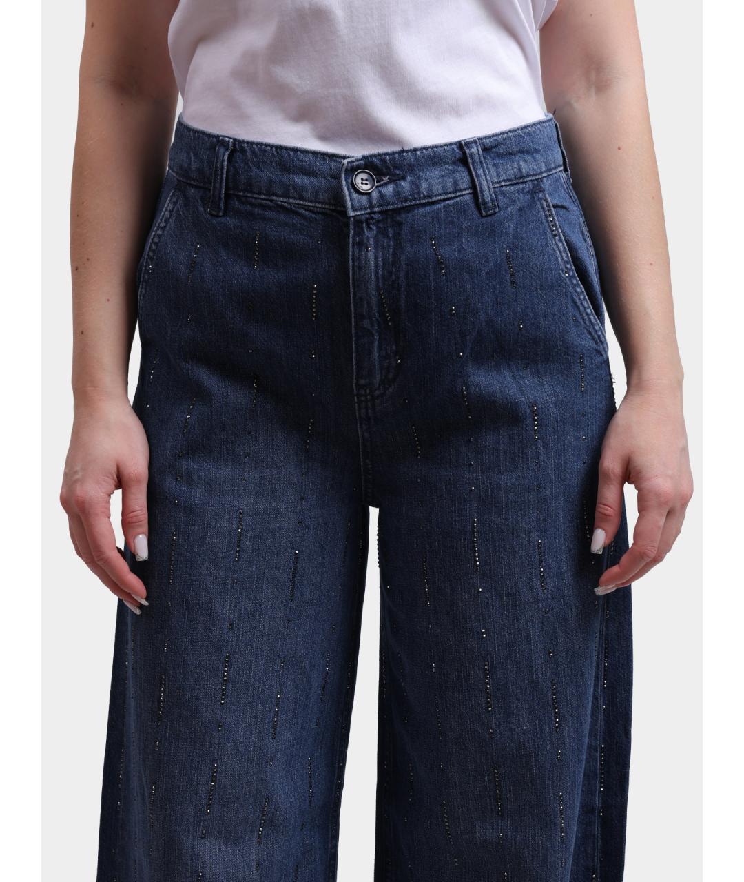 LIU JO Темно-синие прямые джинсы, фото 4