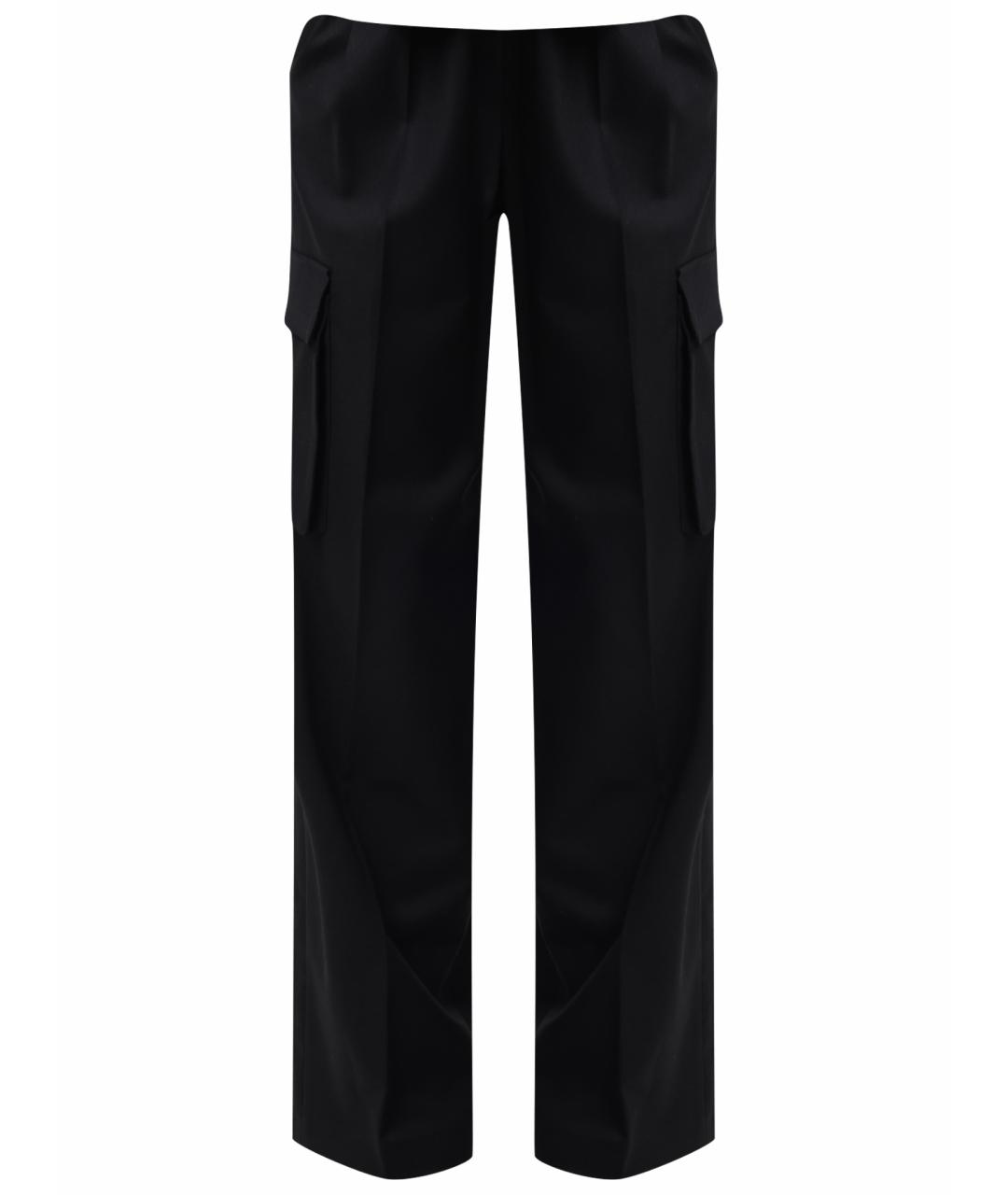 HERNO Черные прямые брюки, фото 1