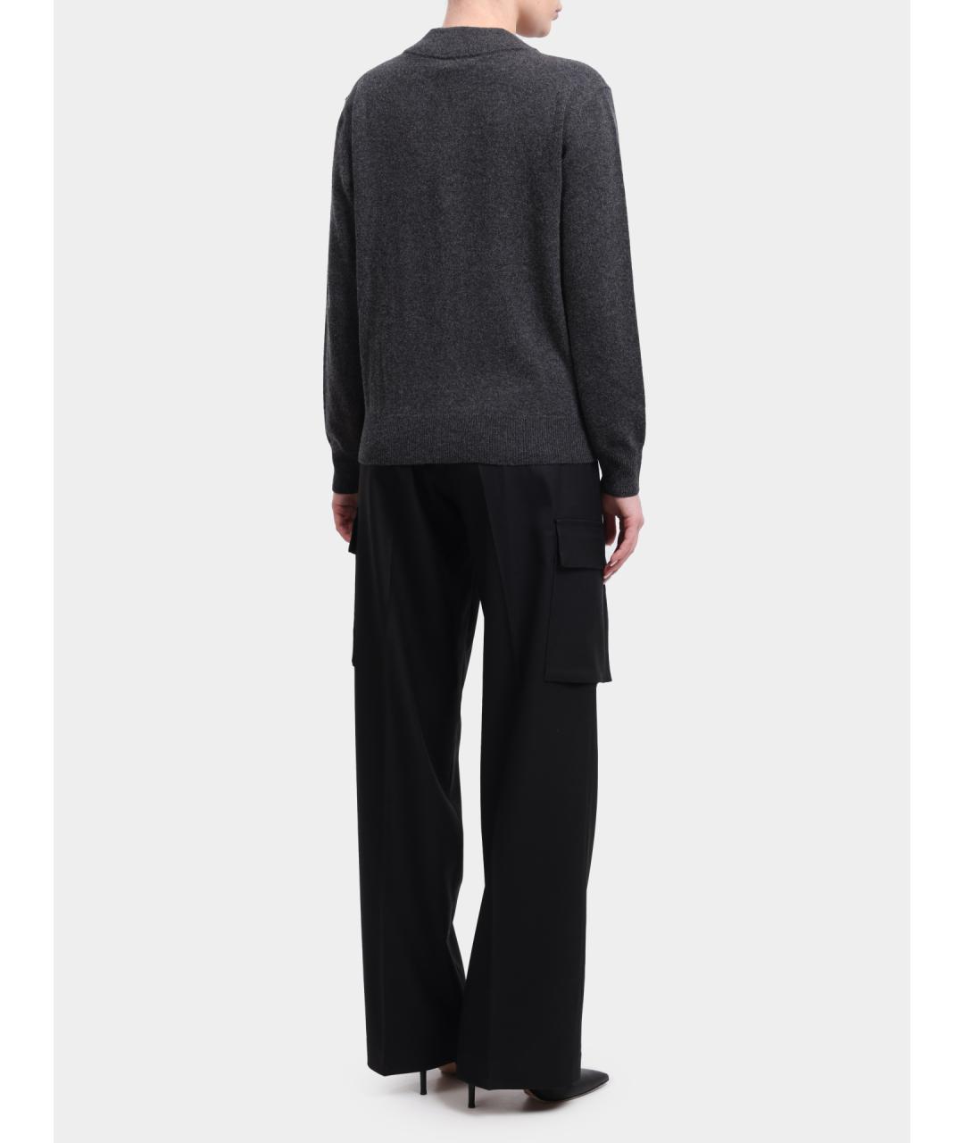 HERNO Черные прямые брюки, фото 5