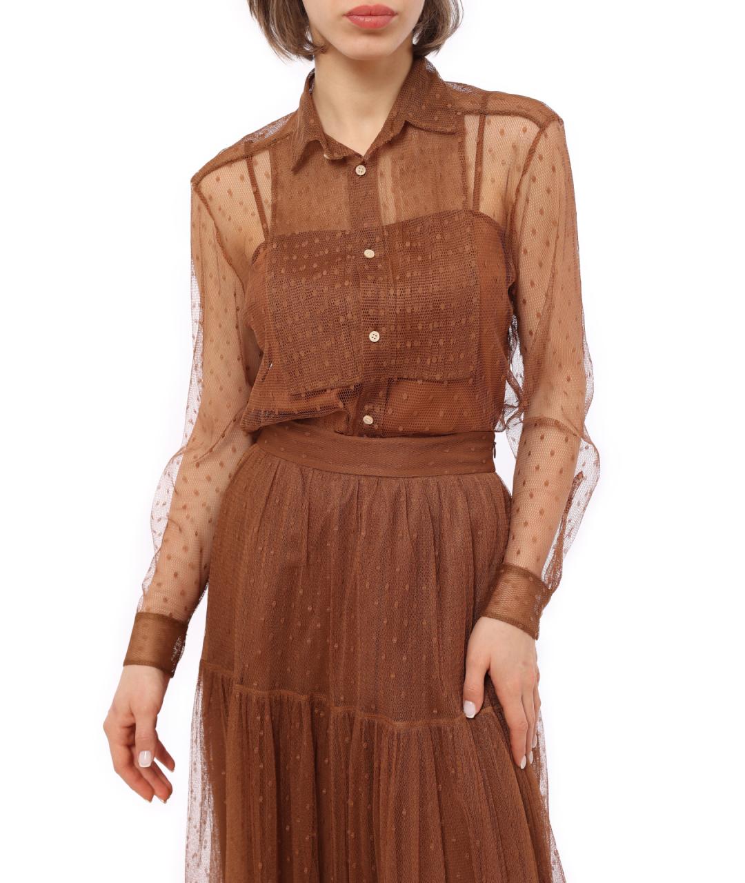 VALENTINO Коричневая блузы, фото 2