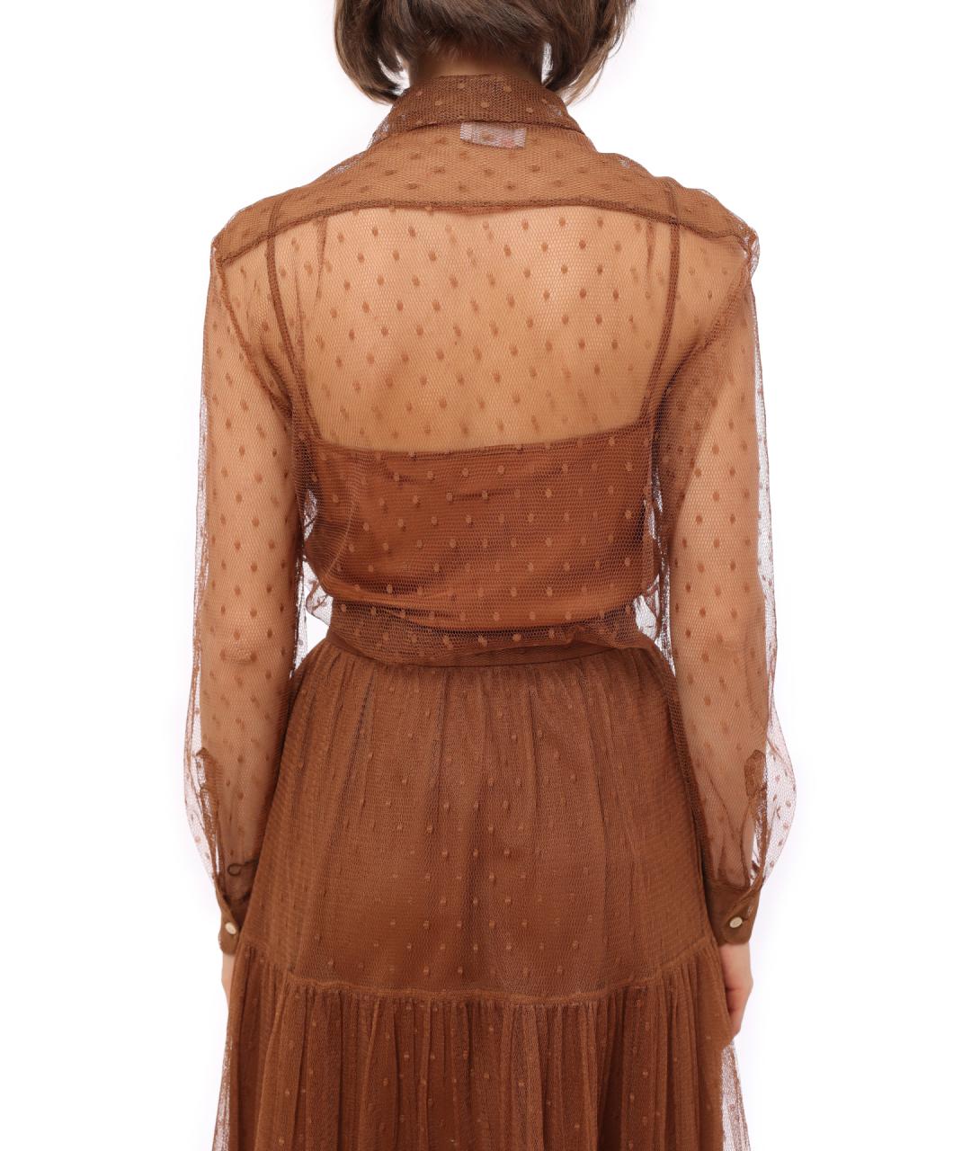 VALENTINO Коричневая блузы, фото 4