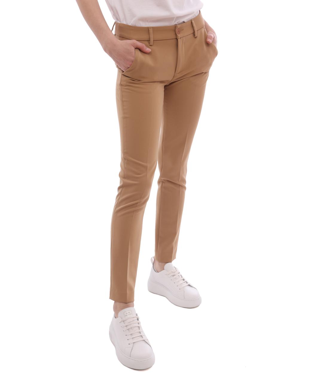 LIU JO Бежевые прямые брюки, фото 7