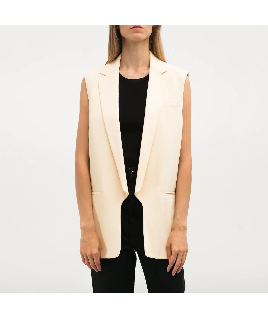 ALEXANDER WANG Бежевый вискозный жилет, фото 7