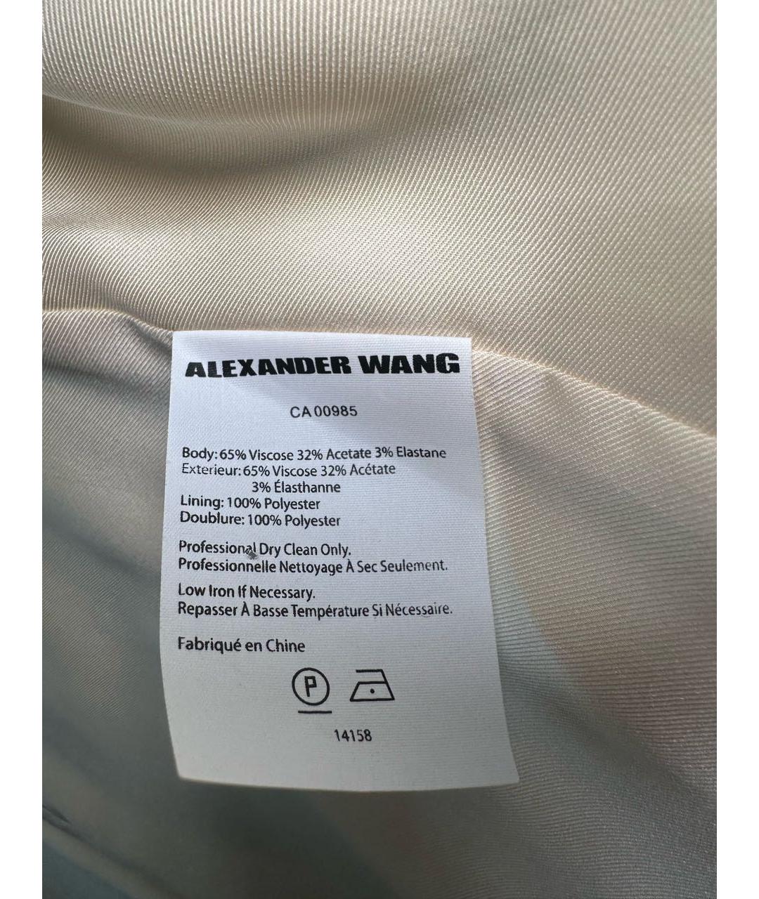 ALEXANDER WANG Бежевый вискозный жилет, фото 6