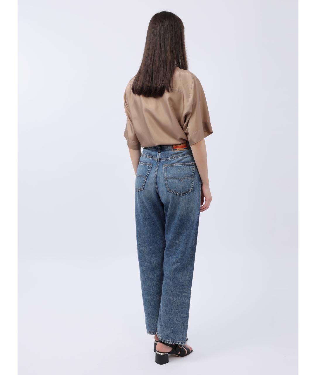 DIESEL Синие хлопковые прямые джинсы, фото 6